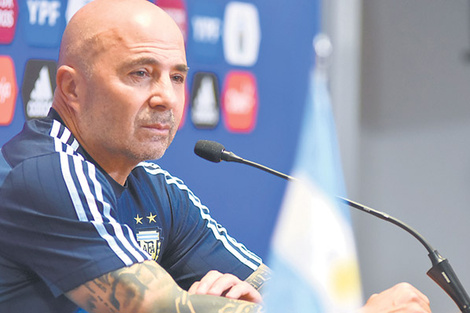 Jorge Sampaoli, DT del seleccionado argentino de fútbol.