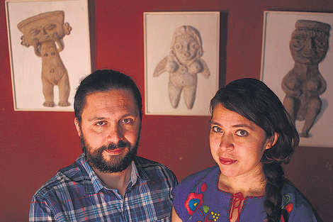 Fernando Gutiérrez y Araceli Flores, los organizadores del encuentro, una iniciativa del colectivo AjiMaíz. (Fuente: Leandro Teysseire)