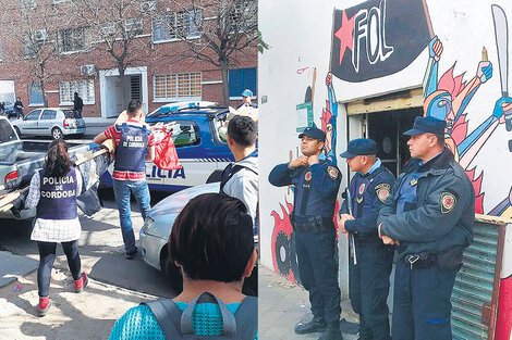 Los operativos incluyeron locales del Frente Córdoba Ciudadana y hasta la particular casa de una joven madre.