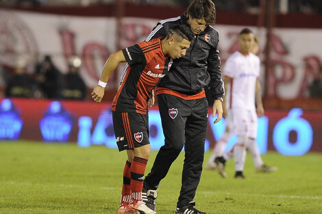 Sarmiento sufrió una lesión muscular en cancha de Huracán.