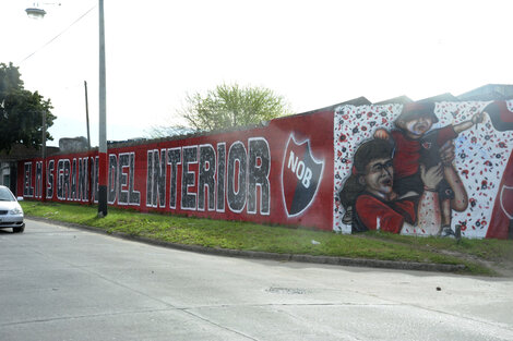 Pintada realizada durante los festejos del día del niño por la barra leprosa en Alem y Quintana.