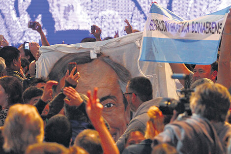 El comando de campaña de Unidad Ciudadana en el club Arsenal de Sarandí. (Fuente: Leandro Teysseire)