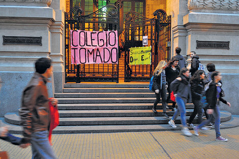 El abuso contra una chica de 14 años ocurrió durante la toma de la escuela. (Fuente: Pablo Piovano)