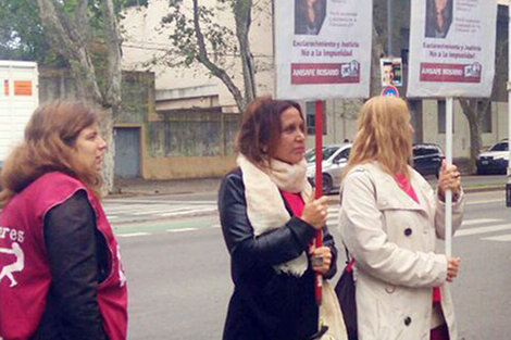 Hubo una movilización frente al Instituto Médico Legal.