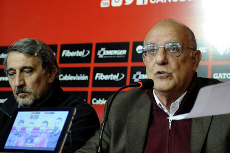 El presidente Eduardo Bermúdez y el tesorero Alberto Sauro. (Fuente: Alberto Gentilcore)