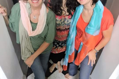 Myriam Cubelos, María Eugenia Vadalá y Vanesa Baccelliere.