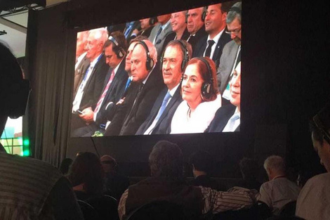 Lifschitz y Schiaretti, durante la conferencia.