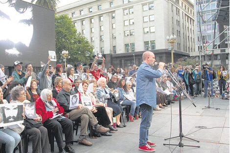 Los organismos de derechos humanos le ofrecieron el marco a la movilización de ayer a la Plaza de Mayo.