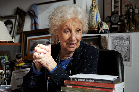 La presidenta de Abuelas de Plaza de Mayo, Estela Carlotto.