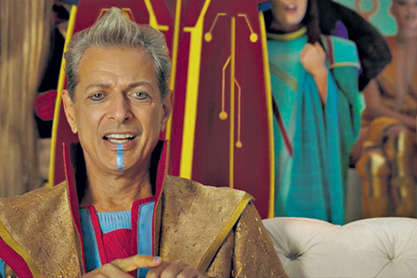 Goldblum detalla que el trabajo con el director Waititi para Ragnarok dejó mucho espacio a la improvisación.