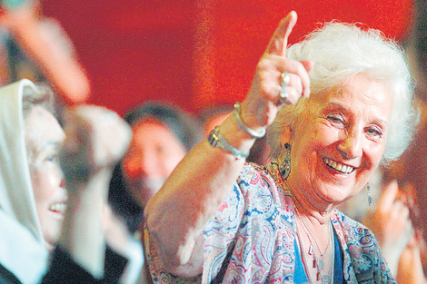 Estela de Carlotto, presidenta de Abuelas de Plaza de Mayo.