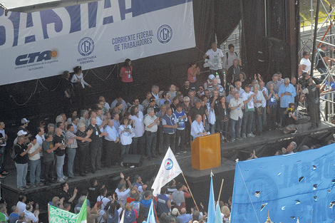 Apoyo sindical para Cristina Kirchner