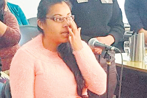 Victoria Aguirre, durante la primera audiencia del segundo juicio.