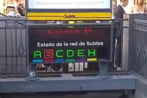 Paro en la línea B de subte