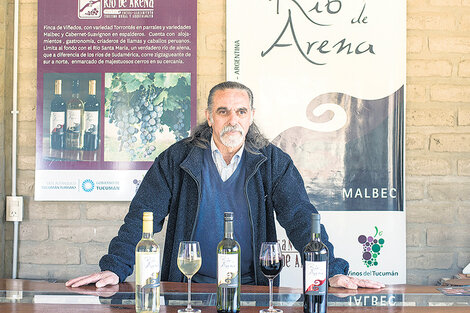 Roberto “Pelín” Corro, alma mater de la bodega y hospedaje Río de Arena. (Fuente: Guido Piotrkowski)