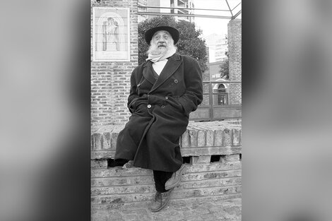 Birri en plaza de la Cooperación cuando visitó Rosario. (Fuente: Alberto Gentilcore)