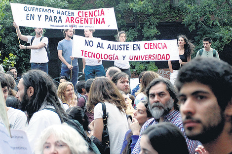 El cierre del año fue parecido al de 2016, con la comunidad científica movilizada por el ajuste.