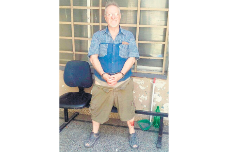 Scrocchi tenía en su casa, entre otros, un proyectil de mortero y granadas.
