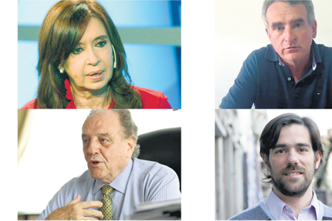 Cristina Kirchner, Agustín Rossi, Carlos Heller y Nicolás Del Caño, críticos con los anuncios presidenciales.
