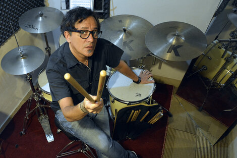 Pupe Barberis apunta que entre los bateristas hay más solidaridad que competencia.