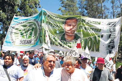 La marcha concluyó en General Güemes, el departamento más golpeado.