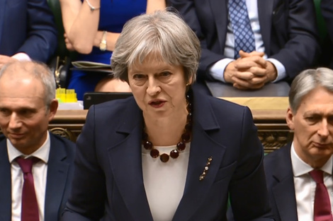 May ganó una votación clave en el Brexit