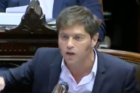 Kicillof, en su intervención de hoy.