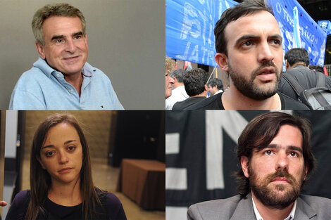 Los diputados Agustín Rossi (FpV), Leonardo Grosso (Evita), Cecilia Moreau (FR), Nicolás del Caño (FIT).