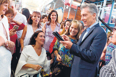 El acto del 8 de marzo en el que Macri fue presentado como “el feminista menos pensado”.