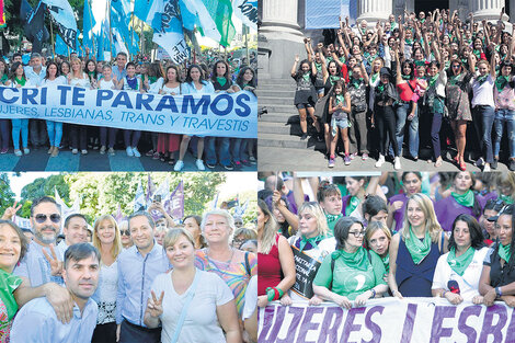 La dirigencia política se sumó en la calle