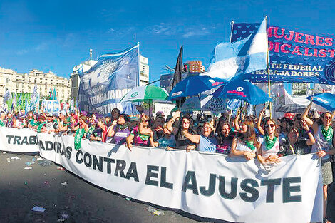 Mujeres trabajadoras contra el ajuste