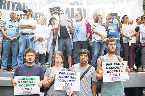 Los docentes porteños participaron del paro nacional y la movilización de esta semana.