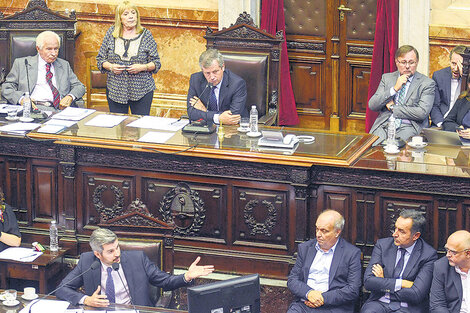 El jefe de Gabinete, Marcos Peña, dio ayer su primer informe del año ante la Cámara de Diputados.