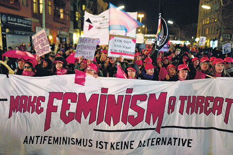 Las marchas en las ciudades de Berlín, Alemania, y en Barcelona, España. (Fuente: EFE)