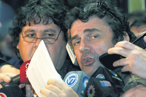 Los metrodelegados Néstor Segovia y Roberto Pianelli.