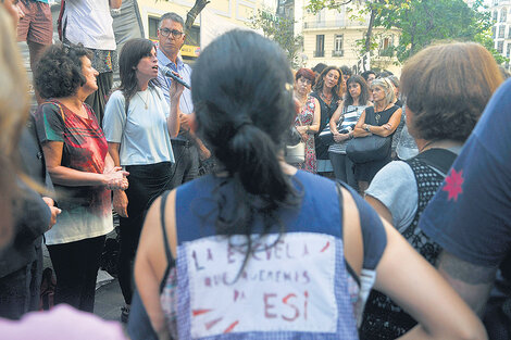 La convocatoria fue mientras Larreta inauguraba el ciclo legislativo. (Fuente: Sandra Cartasso)