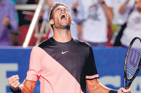 Delpo festeja su 4º triunfo sobre Thiem, flamante campeón en Buenos Aires. (Fuente: EFE)