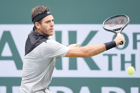 Delpo, firme en Indian Wells