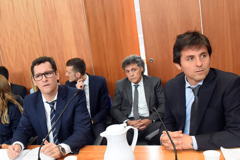 Los acusadores Fernández Bussy y Luis Schiappapietra.