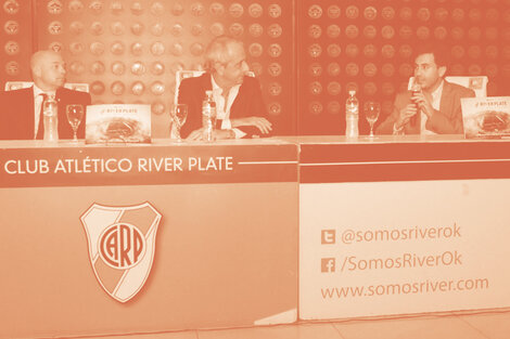 Presidente del Club Atlético River Plate (CARP), Rodolfo D’Onofrio y el Presidente del Departamento de Educación, Stéfano Di Carlo. (Fuente: River)