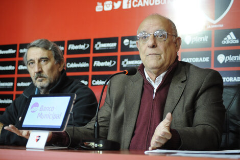 El presidente Bermúdez con el tesorero Sauro, uno de los señalados. (Fuente: Alberto Gentilcore)