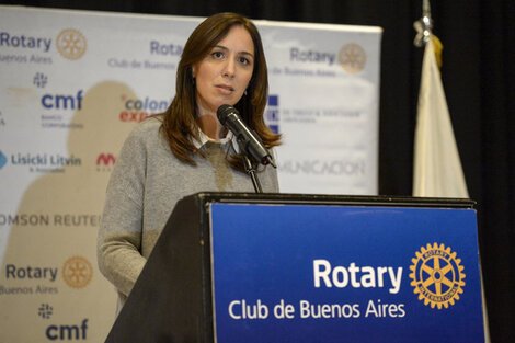 Vidal en su charla ante los socios del Rotary, este mediodía.