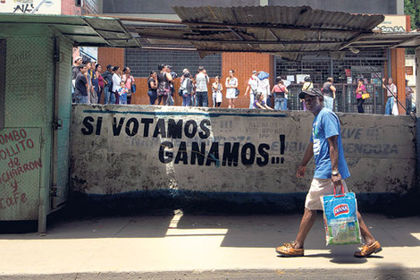 Día tranquilo en las calles de Caracas