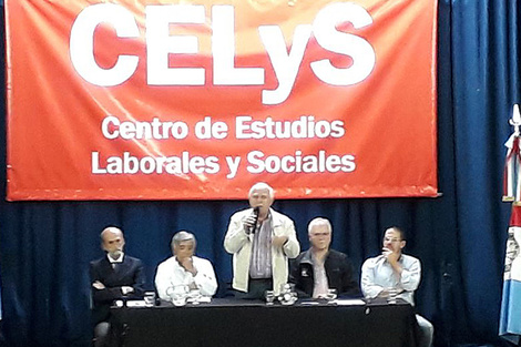 Lifschitz en la charla con Botto, Barrionuevo y Layús.