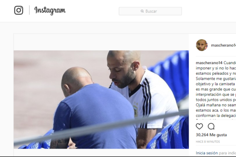 Mascherano dejó un mensaje