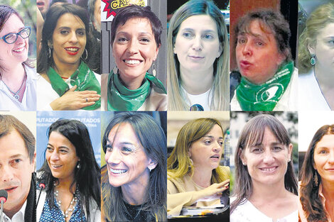 Brenda Austin, UCR. Victoria Donda, Libres del Sur. Mayra Mendoza, FpV. Silvia Lospennato, PRO. Araceli Ferreyra, FpV. Karina Banfi, UCR. Daniel Lipovetsky, PRO. Carolina Moises, PJ. Malena Galmarini, Frente Renovador. Cecilia Moreau, Frente Renovador.