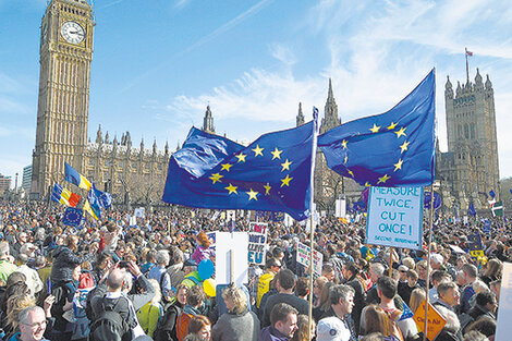 Marcha en Londres por la vuelta a Europa