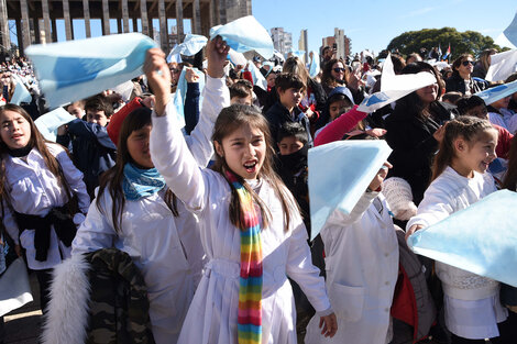 Ayer se realizó la promesa de lealtad de los alumnos.