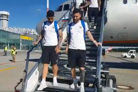 La Selección llegó a Kazán