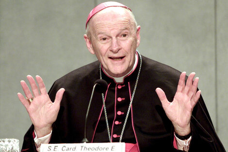 McCarrick, el cardenal que renunció por las denuncias en su contra.
